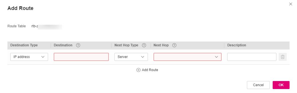 **Figure 1** Add Route