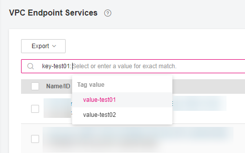 **Figure 4** Selecting tag values