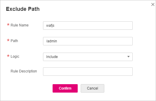 **Figure 6** Exclude Path