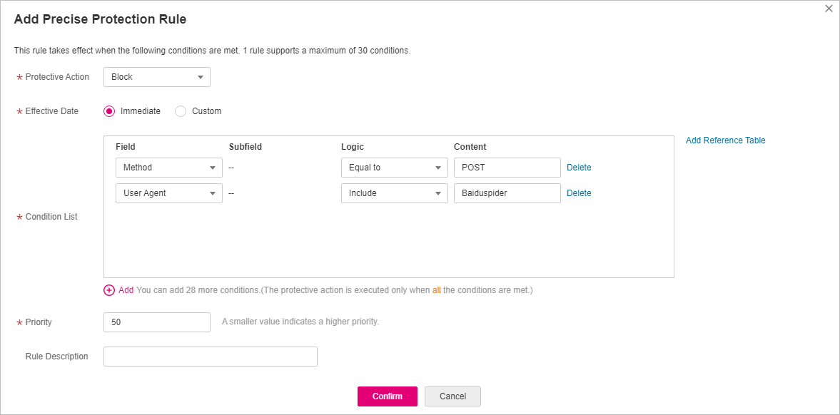 **Figure 10** Blocking POST requests