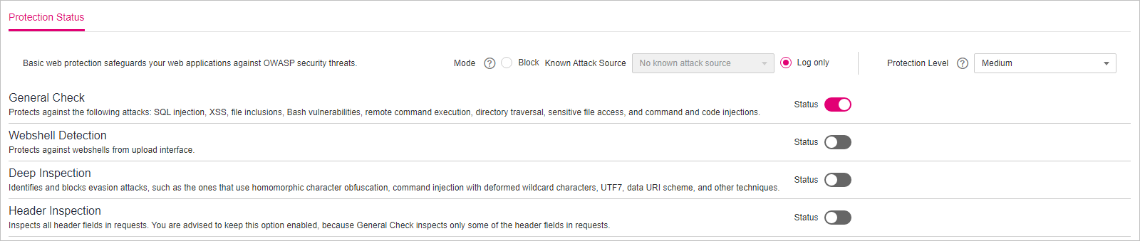 **Figure 2** Basic web protection