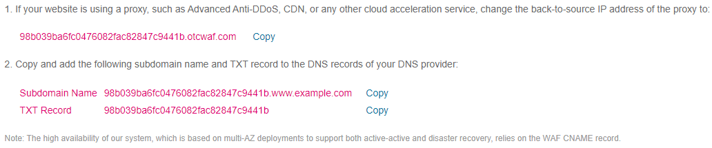 **Figure 1** Connecting a domain name