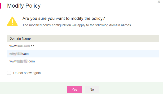 **Figure 1** **Modify Policy** dialog box